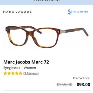 NWOT Marc Jacobs Marc 72